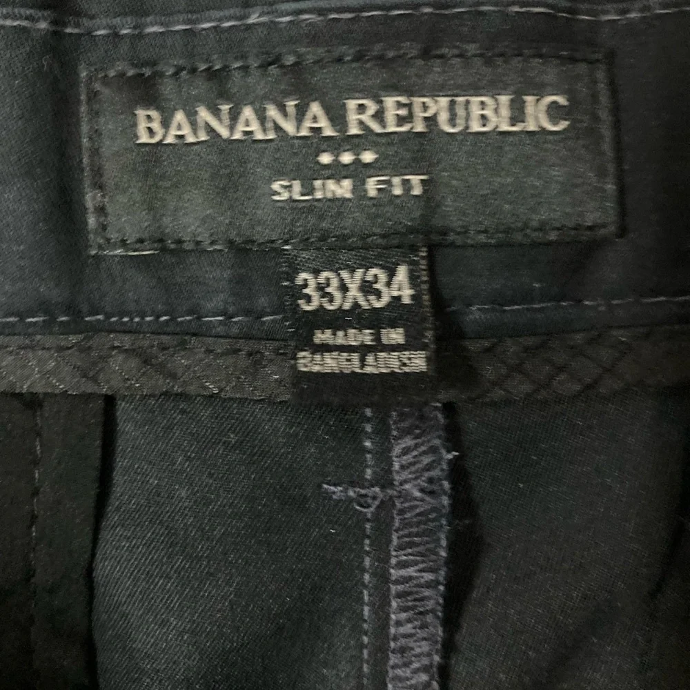 Banana Republic Men’s 33X34 Navy‎ Slim Fit Pants